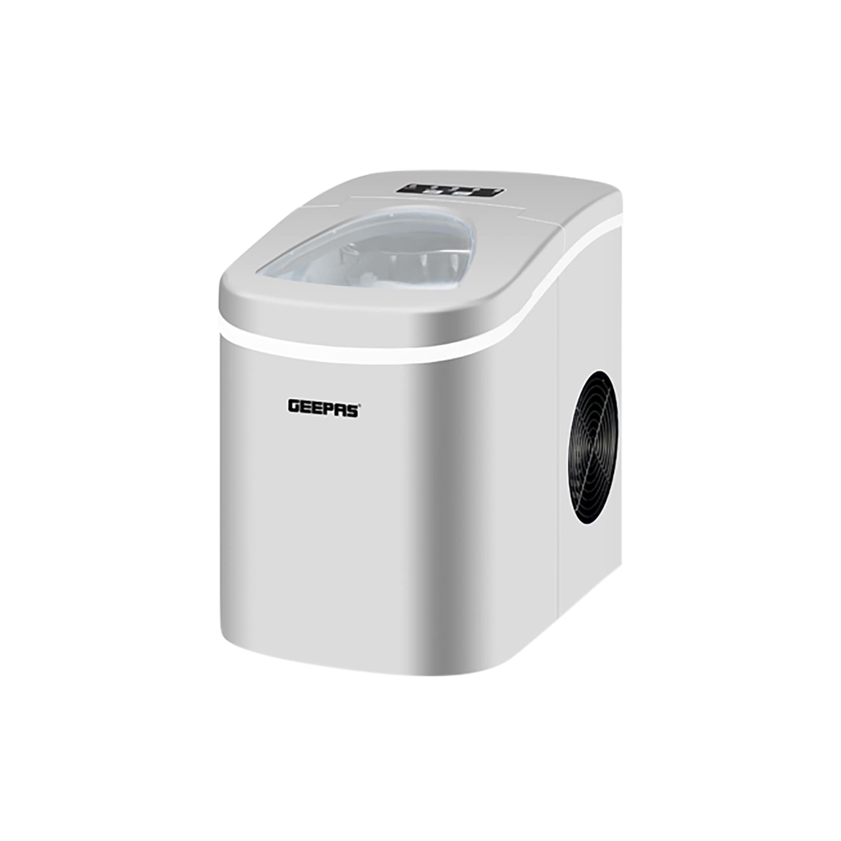 GEEPAS Ice Cube Maker 2.2 L - Fast, Automatic & Portable