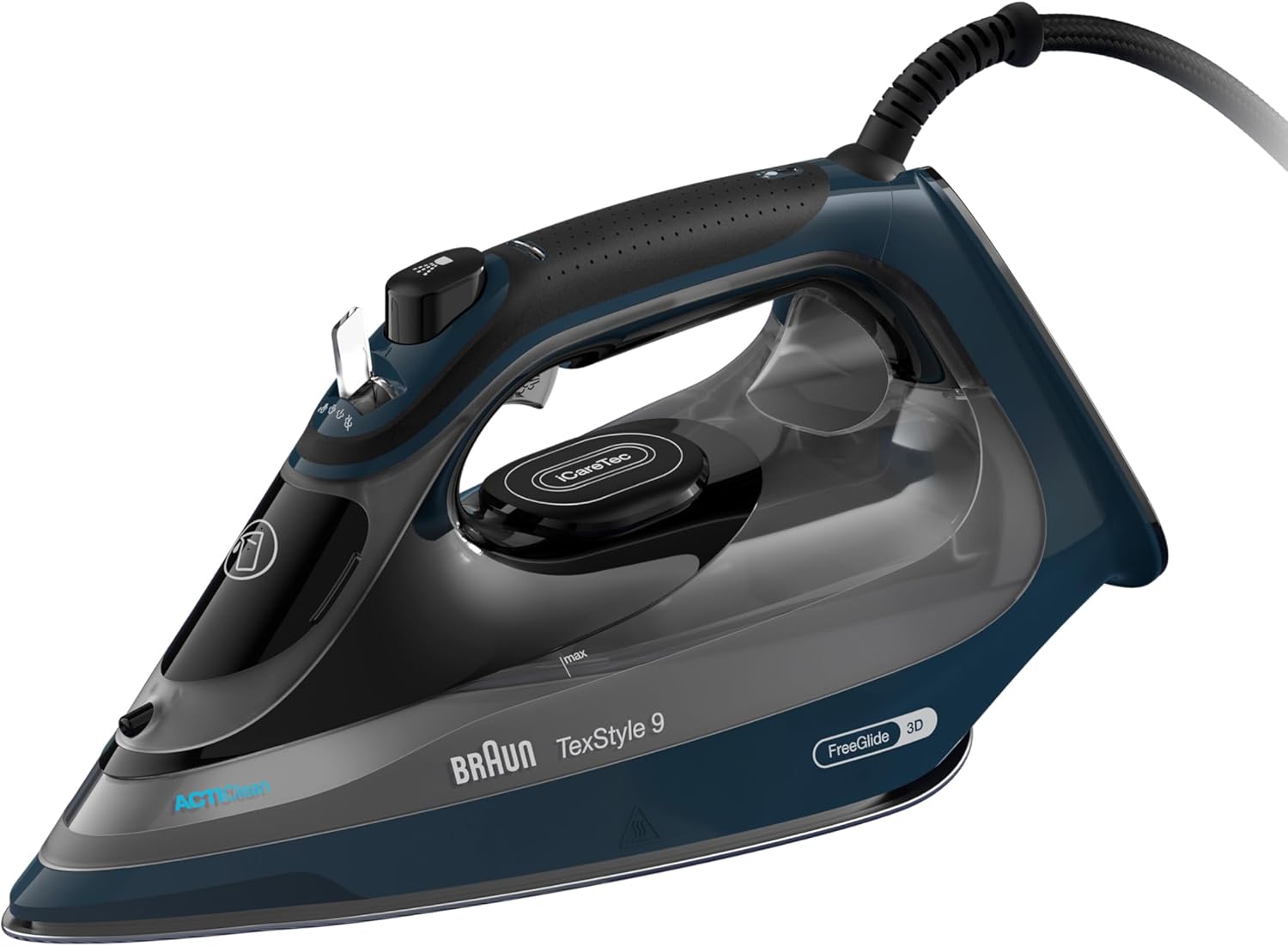 Braun TexStyle 9 SI9682DB | FreeGlide 3D Steam Iron | 3200W | Blue