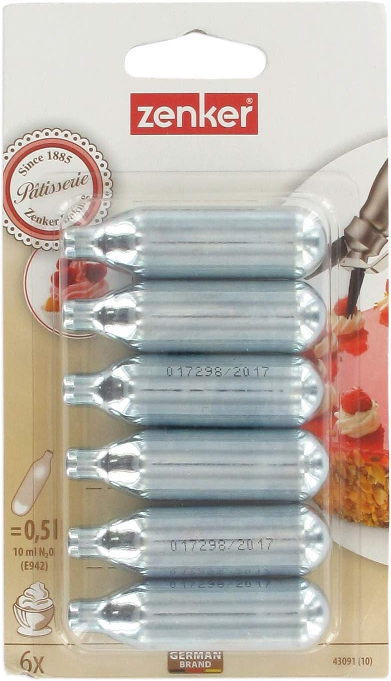 Zenker Cream Capsules,Silver (Set Of 6)