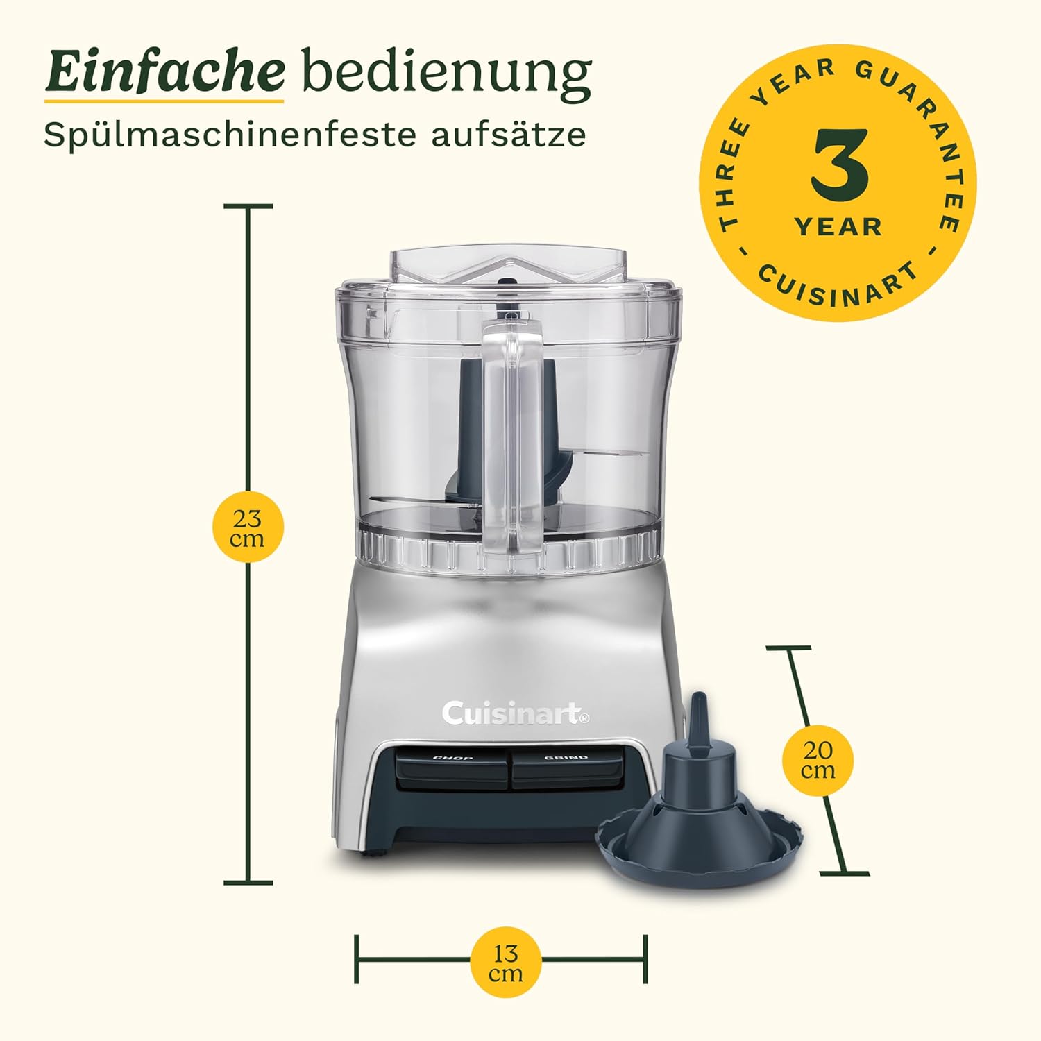 Cuisinart Pixie 3 Cup Mini Chopper Cch32e