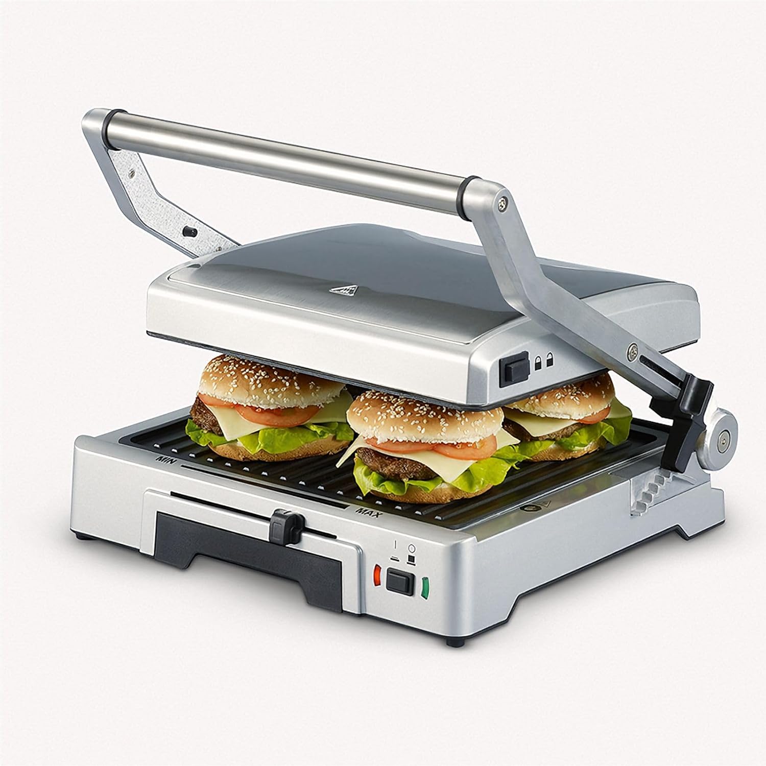 Severin Automatic Grill, Approx. 1800 W /Silver 2 exchangeable
