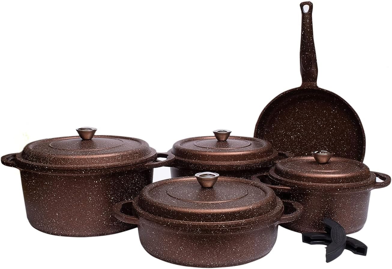 Falez Nova Cast Premium Set, Copper, 9 Pcs