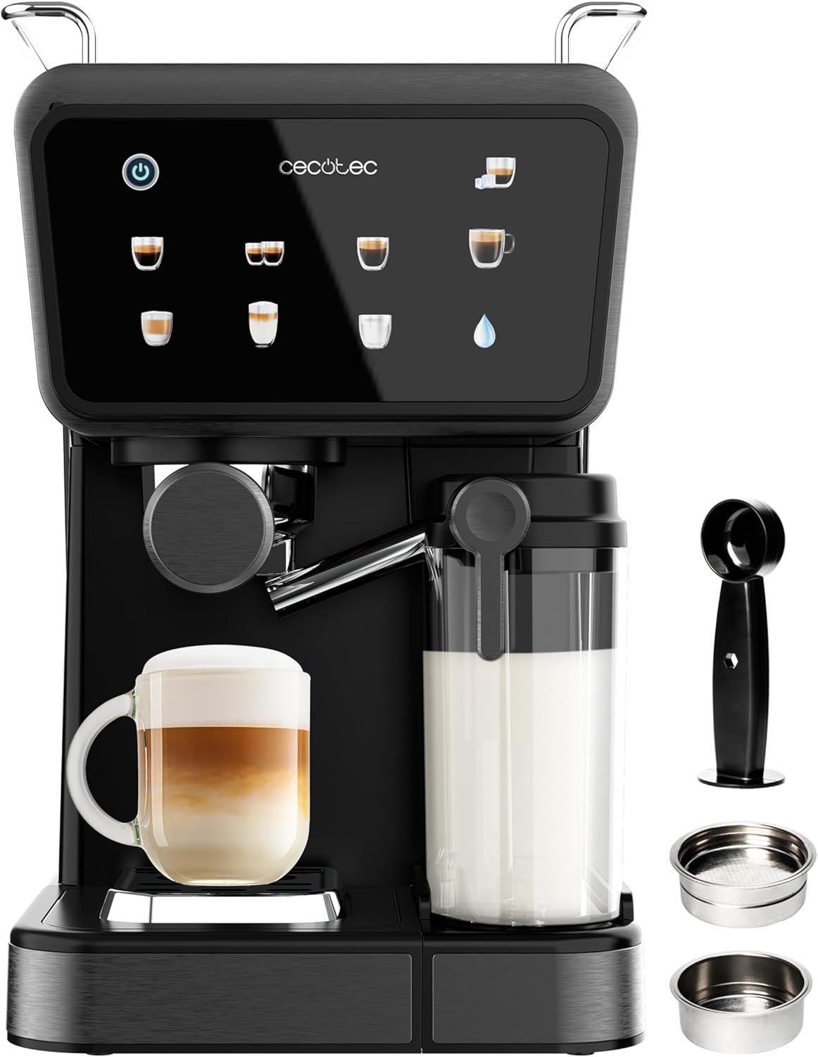 Cecotec Power Espresso Touch ColdBrew Latte | 1350W | 20 Bar Espresso Machine