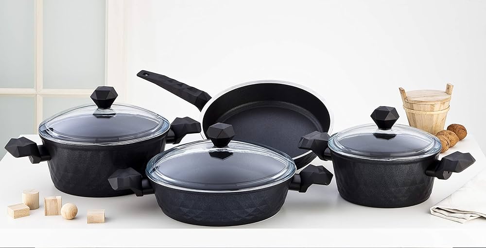 Falez Biodiamond Set, Black, 7 Pcs