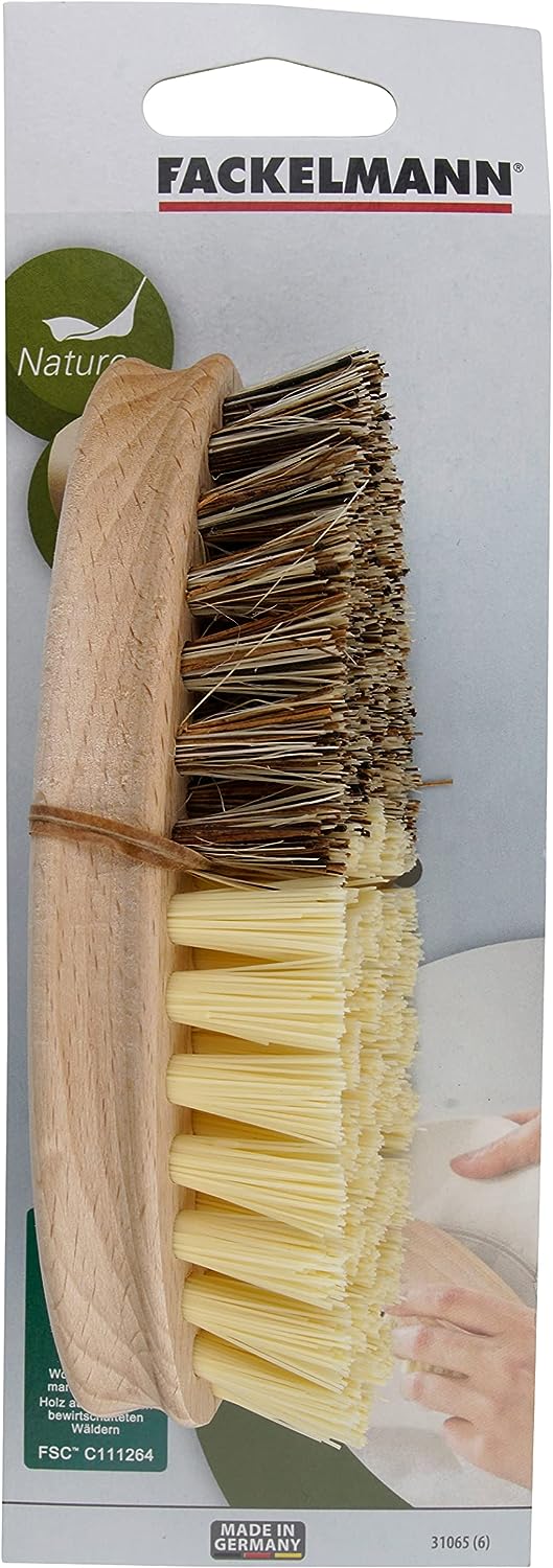 Fackelmann Laundry Brush, Beech & Fiber, 140X60 mm