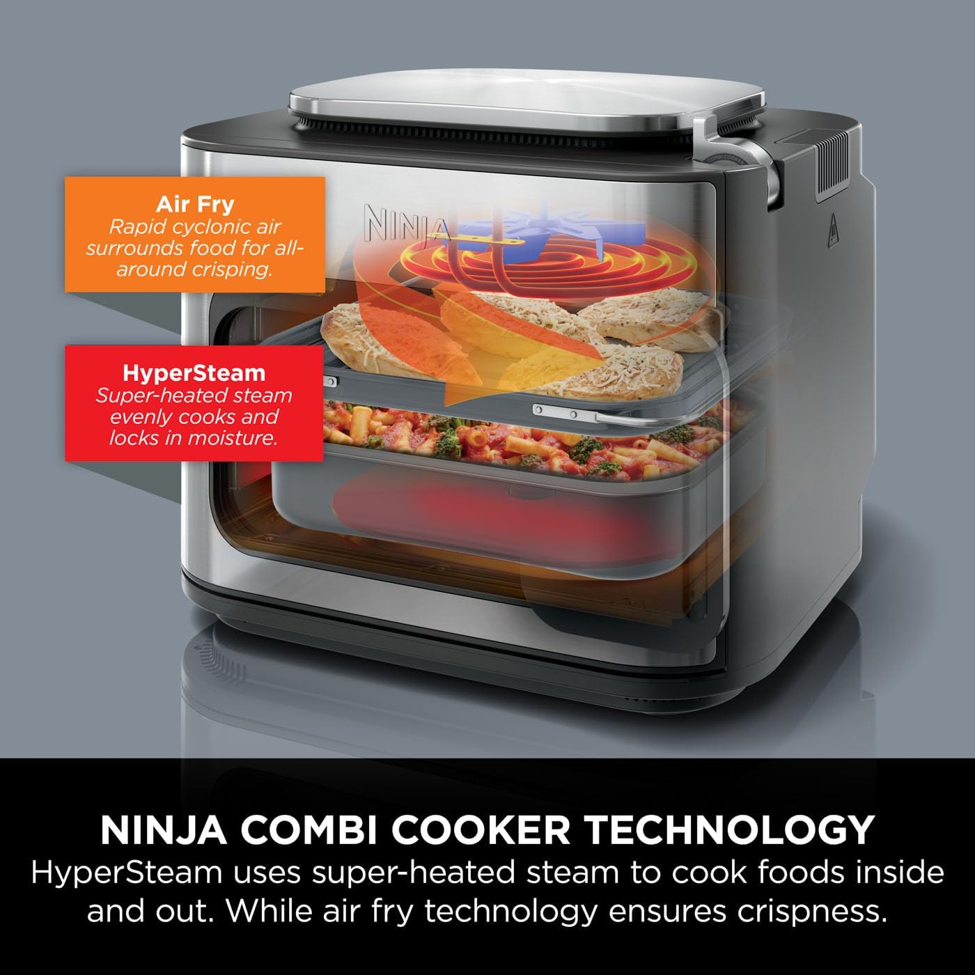 Ninja Combi 12-In-1 Sfp700uk Multi-Cooker & Oven Grey
