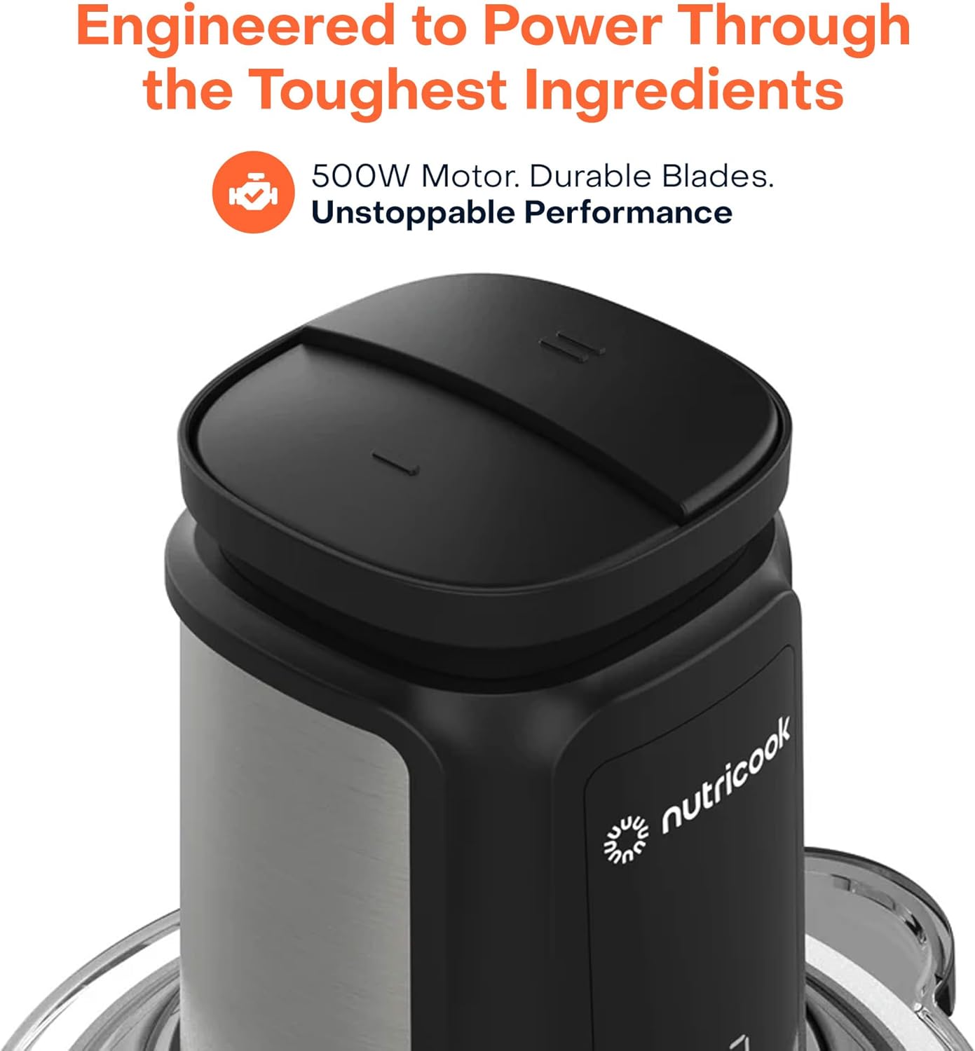 Nutricook Glass & SS Chopper Mincer NC-CH2000 | 500W | 2L | Black