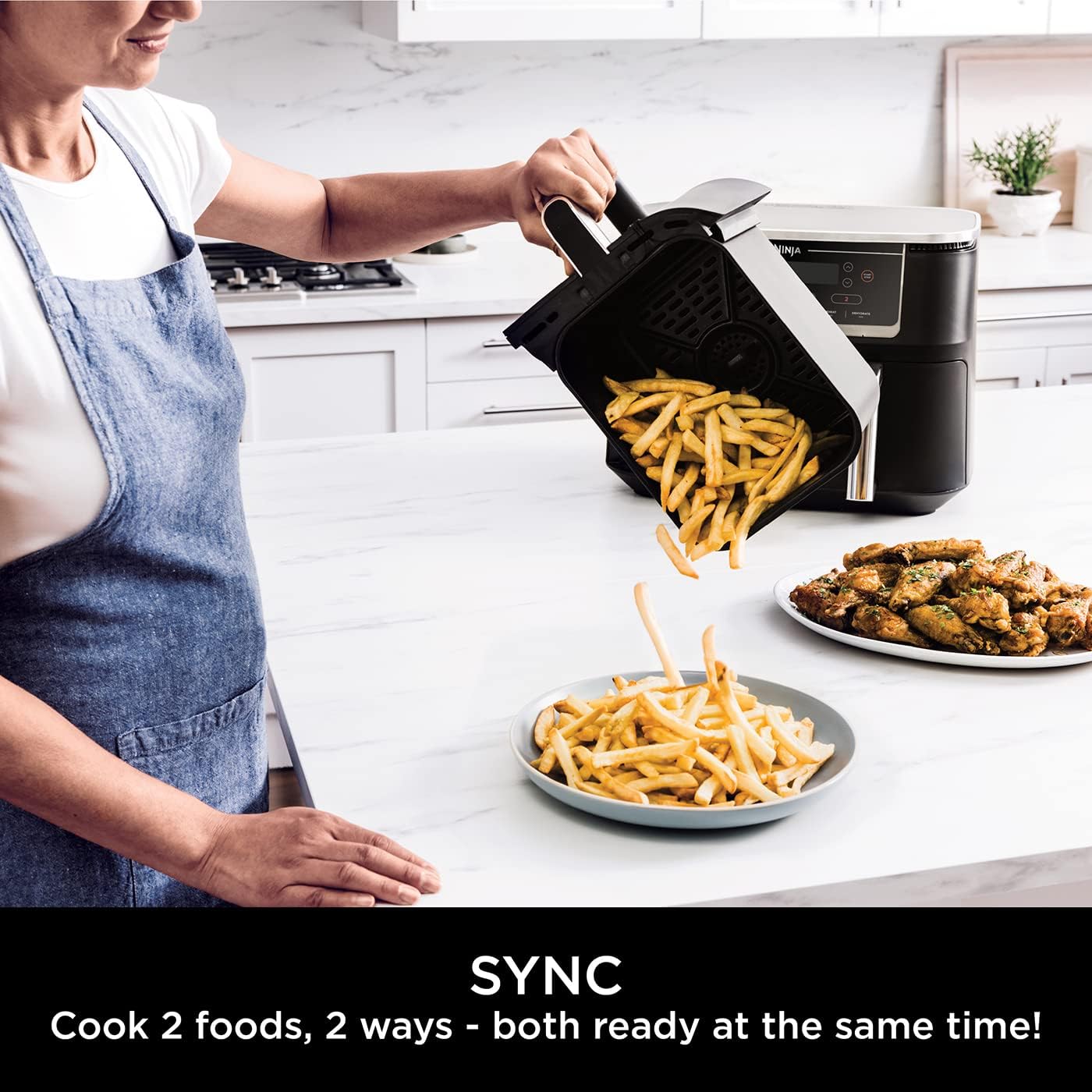 Ninja Air Fryer Free Standing Black 9.5L