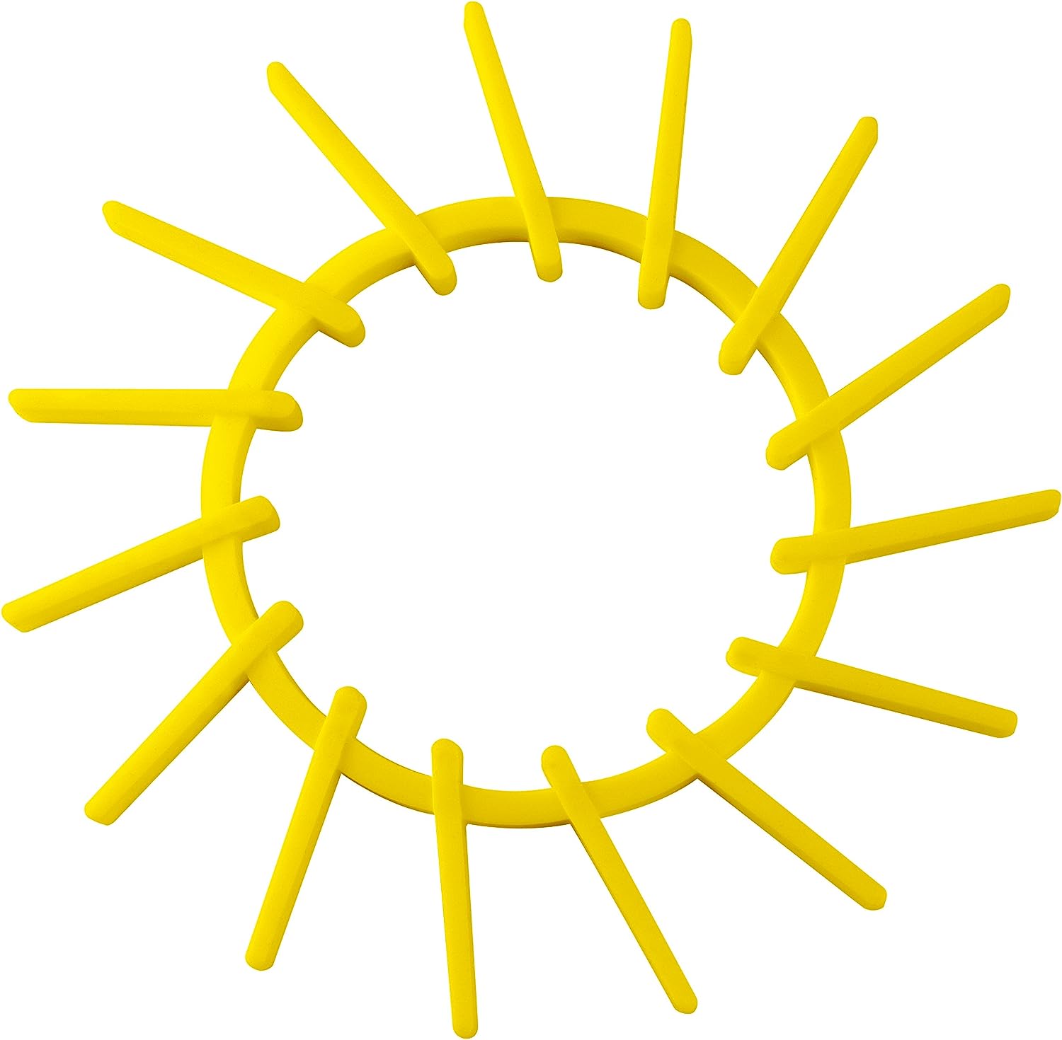 Fackelmann Coaster, Silicone, 115/190 mm, Yellow/Grey