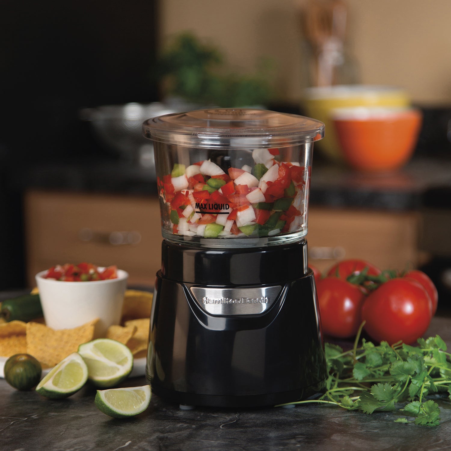 Hamilton Beach Stack & Press Food Chopper