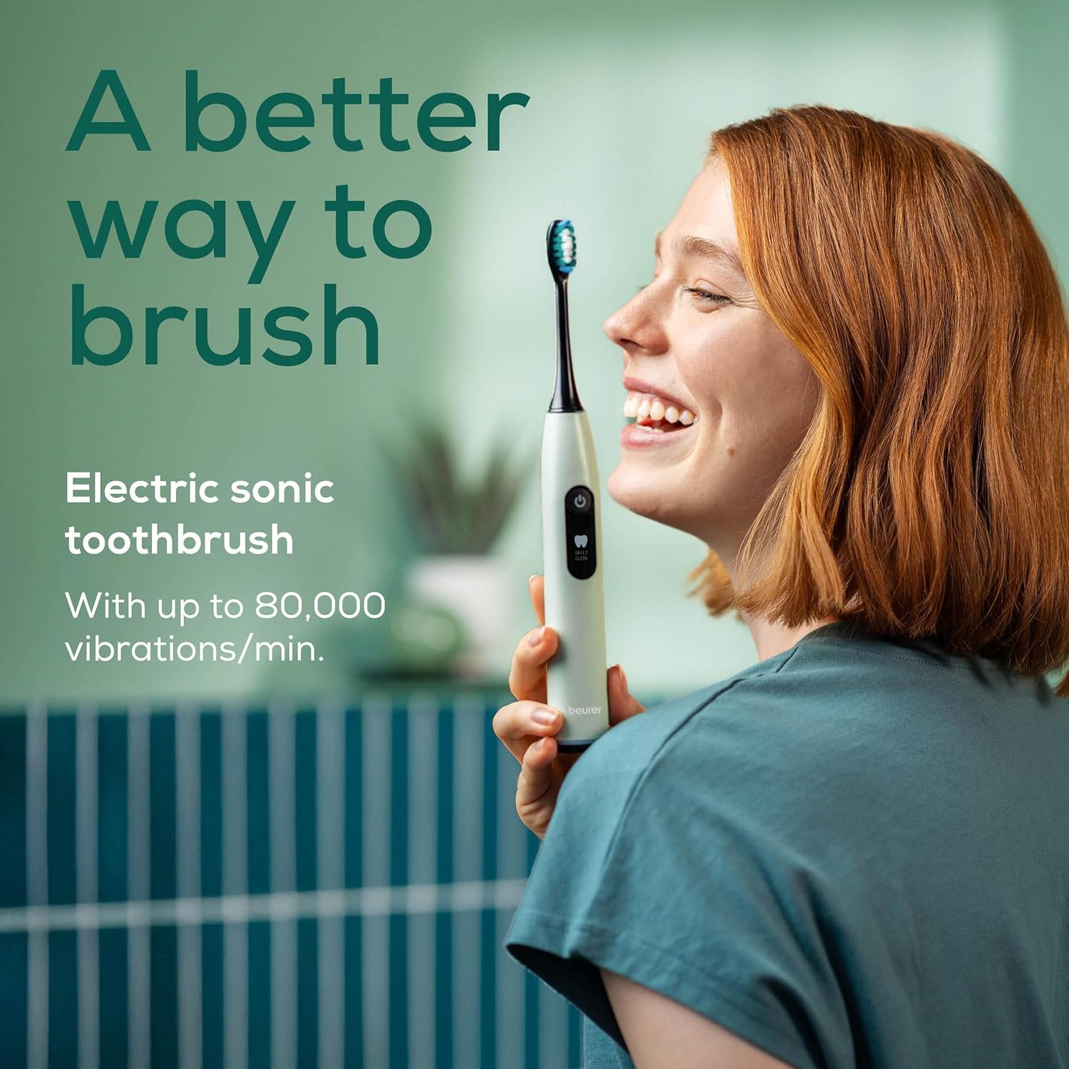 Beurer Electronic Sonic Toothbrush Peppermint