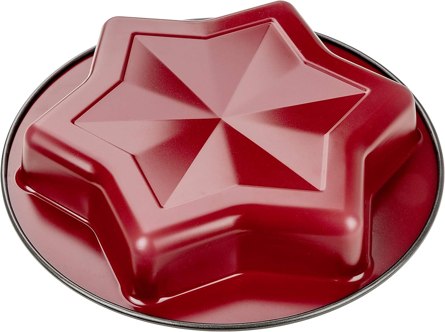 Zenker "Sparkling Christmas" Star Baking Mould, Red/Black