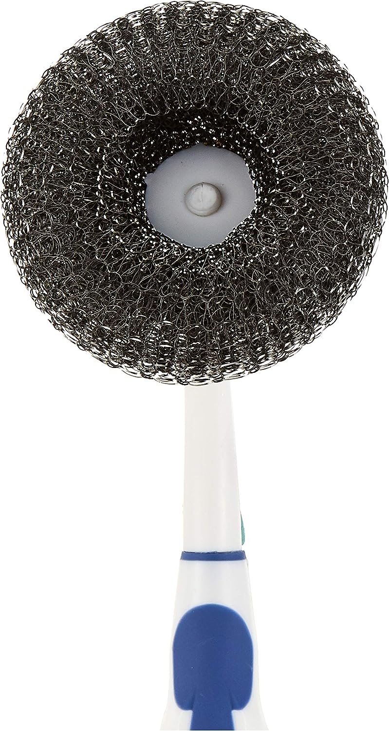 Fackelmann Scouring Brush, S.S & PP, 260X100X40 mm, White/Blue