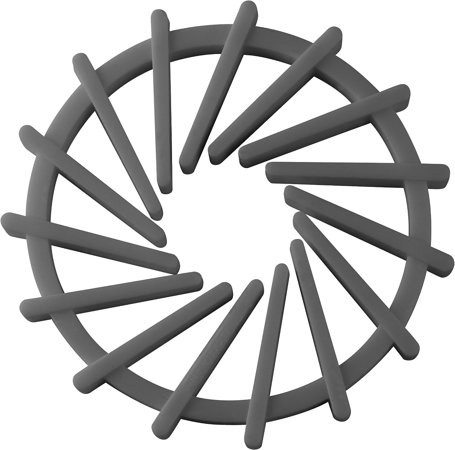 Fackelmann Coaster, Silicone, 115/190 mm, Yellow/Grey