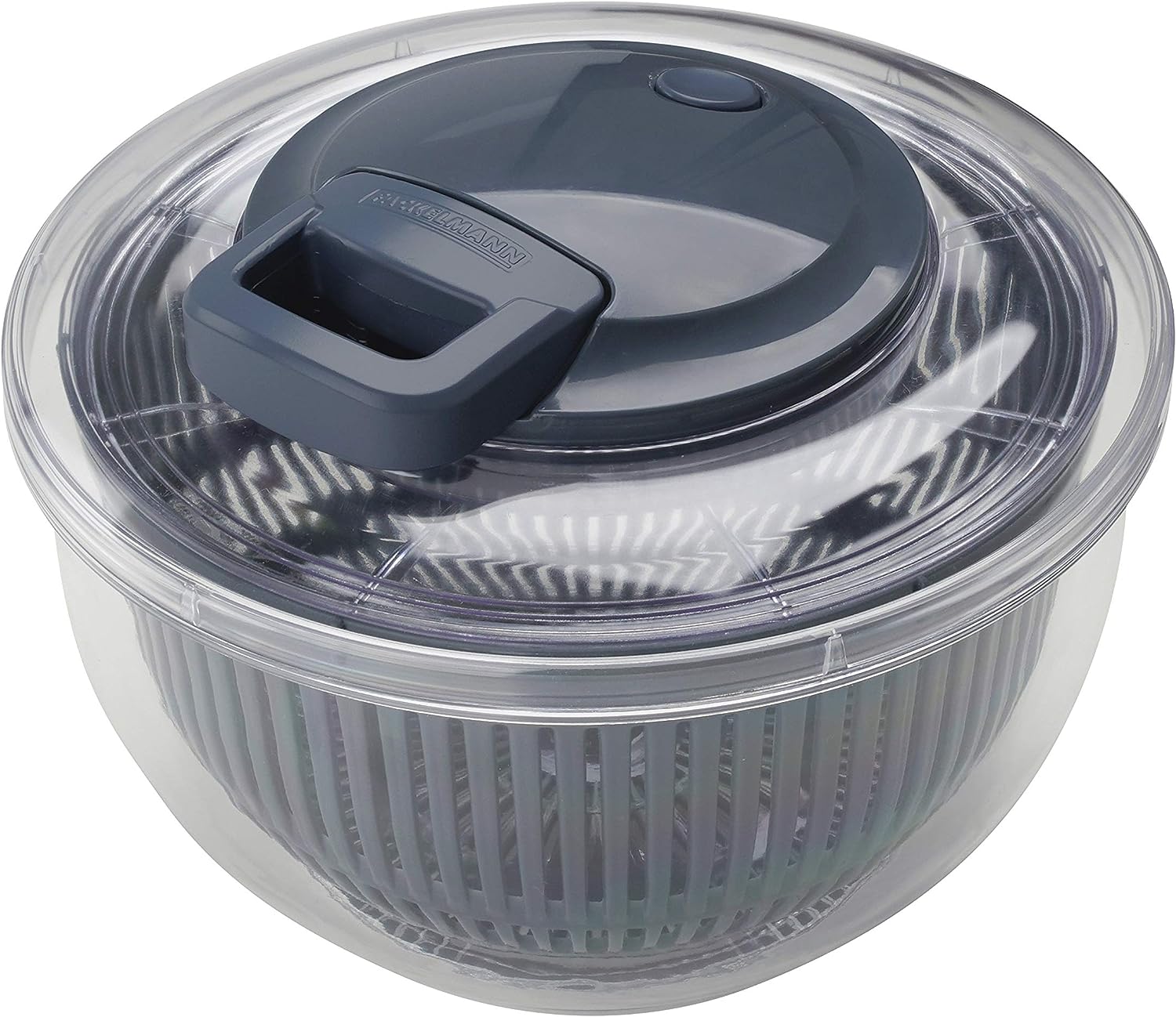 Fackelmann Salad Spinner Plastic, Ø245X170 mm, Blue/Grey