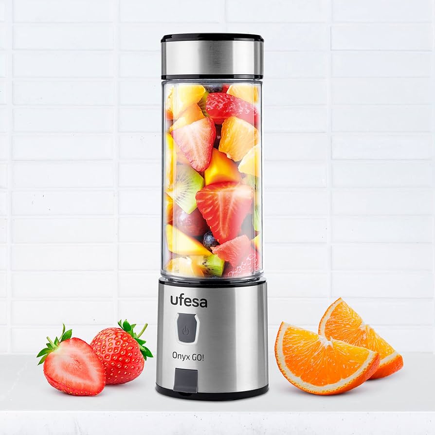 Ufesa Bs2400 Onyx Wireless Portable Mixer For Smoothie 400 Ml