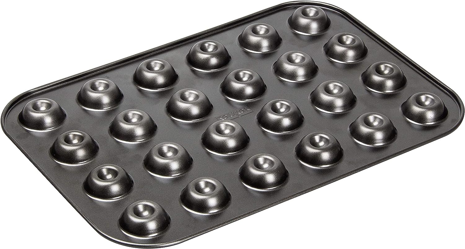 Zenker "Sparkling Christmas" Jam Doughnut Baking Tray, , For 24 Cookies, Black