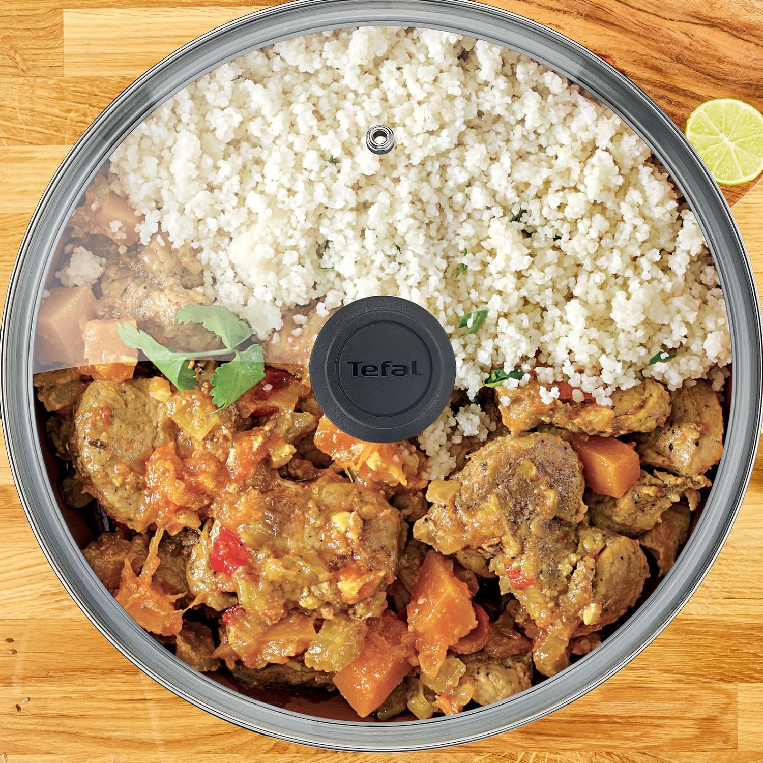 Tefal Tempo Flame Dutch Oven 24CM+Glass Lid