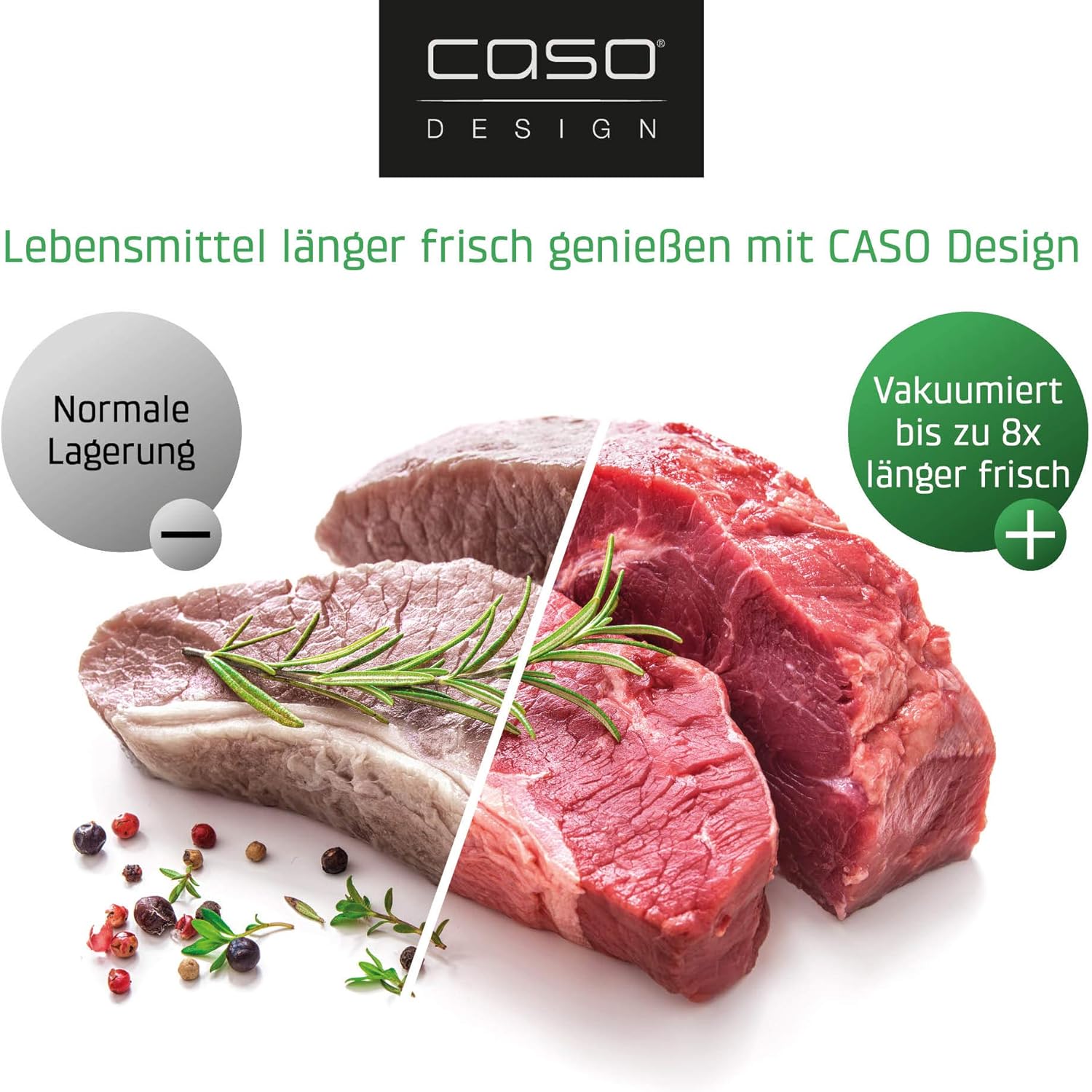Caso Vacuum Polybags, 16x23 cm, 50 Pieces, BPA-Free, very strong & tear-proof approx, reusable, suitable for vacuum sealers