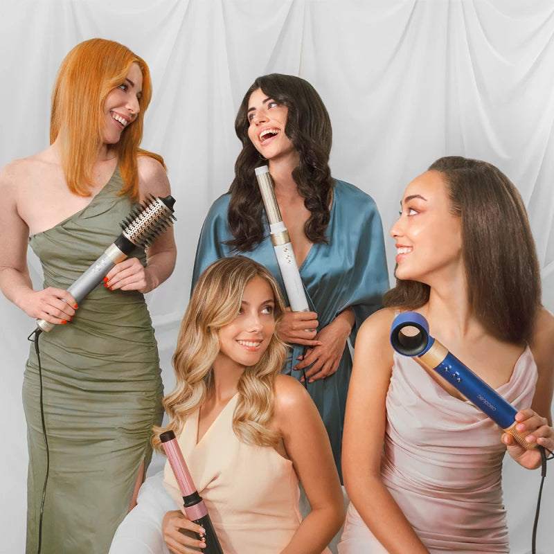 Cecotec Ceramic Care AirGlam Champagne 14-in-1 Multi-Styler Hair Device with Coanda Technology, 1400 W