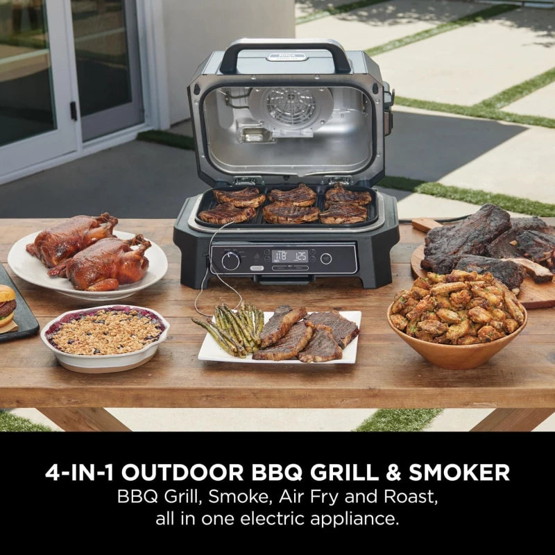 Ninja Woodfire Pro Xl Electric Bbq Grill &Amp Smoker 