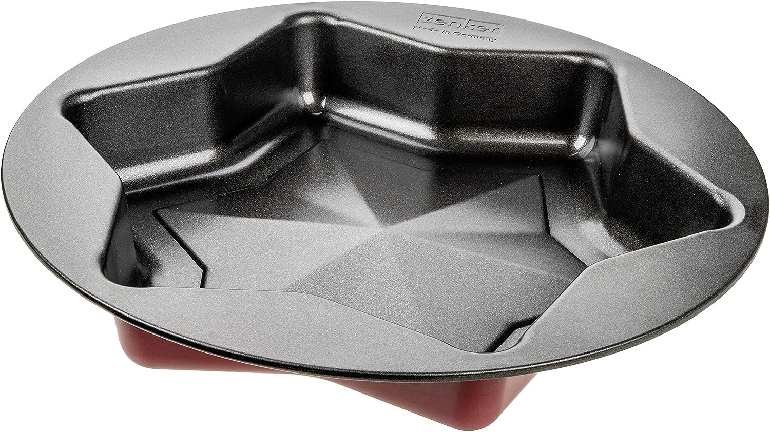 Zenker "Sparkling Christmas" Star Baking Mould, Red/Black