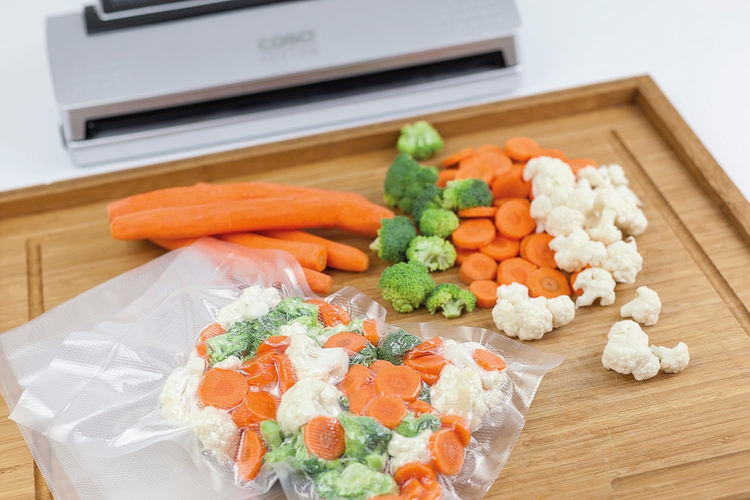 Caso Vacuum Polybags, 30x40 cm, 50 Pieces, BPA-Free, Very Strong & Tear-Proof Approx, Reusable, Suitable for Vacuum Sealers. Caso Design Product