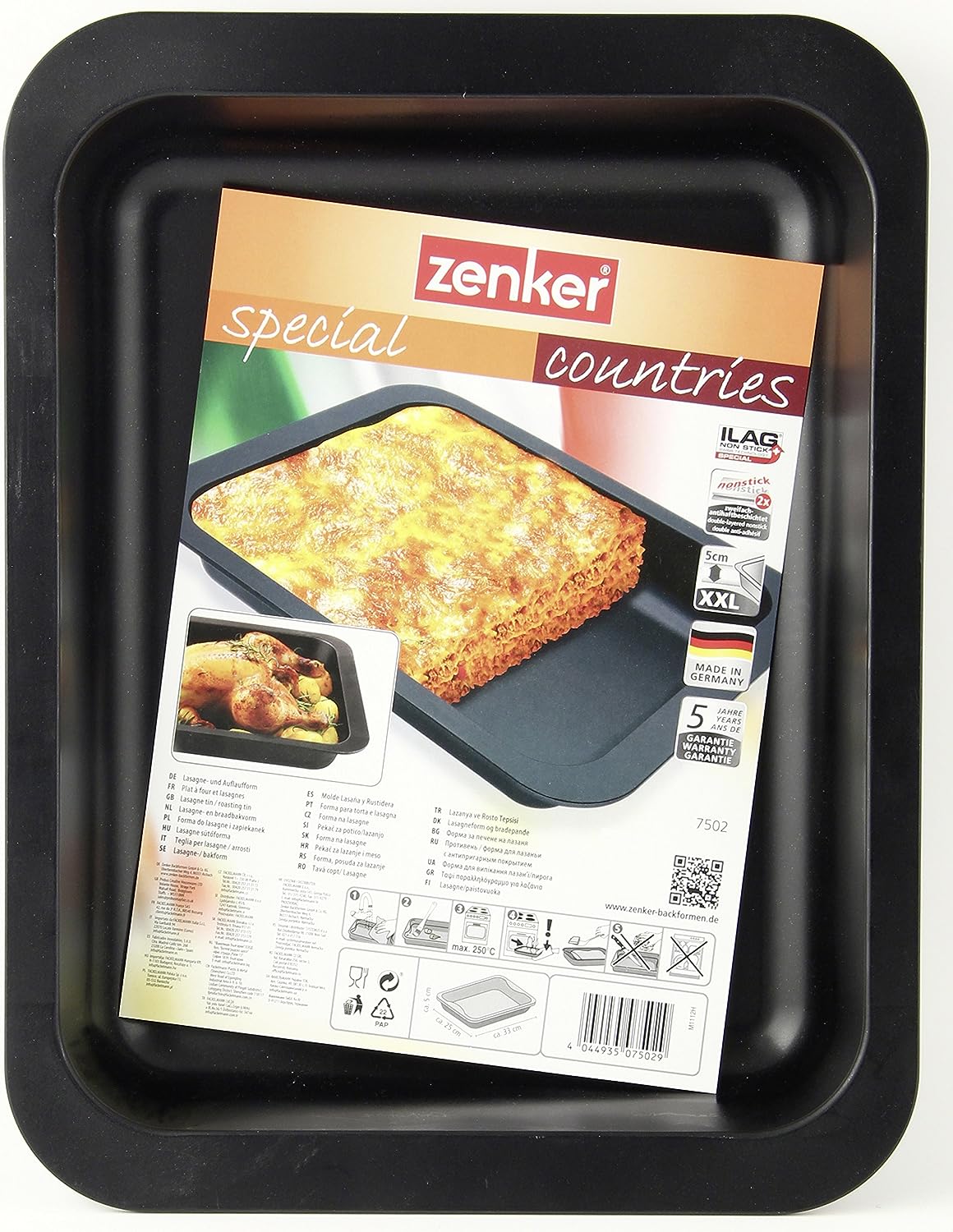 Zenker "Special Countries" Lasagne Tin And Roasting Pan, Black