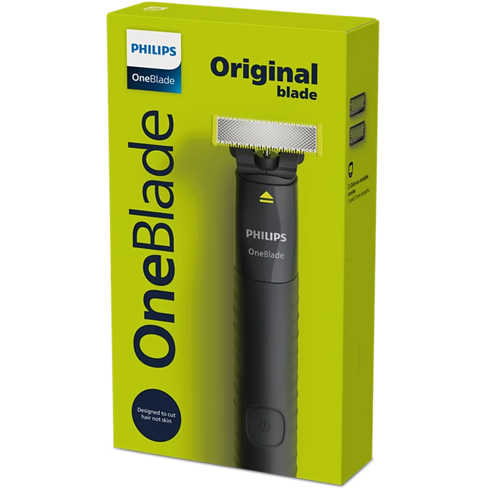 Philips OneBlade Replacement Blade QP1424/10, Dual-Sided Trimmer, Wet and Dry Use