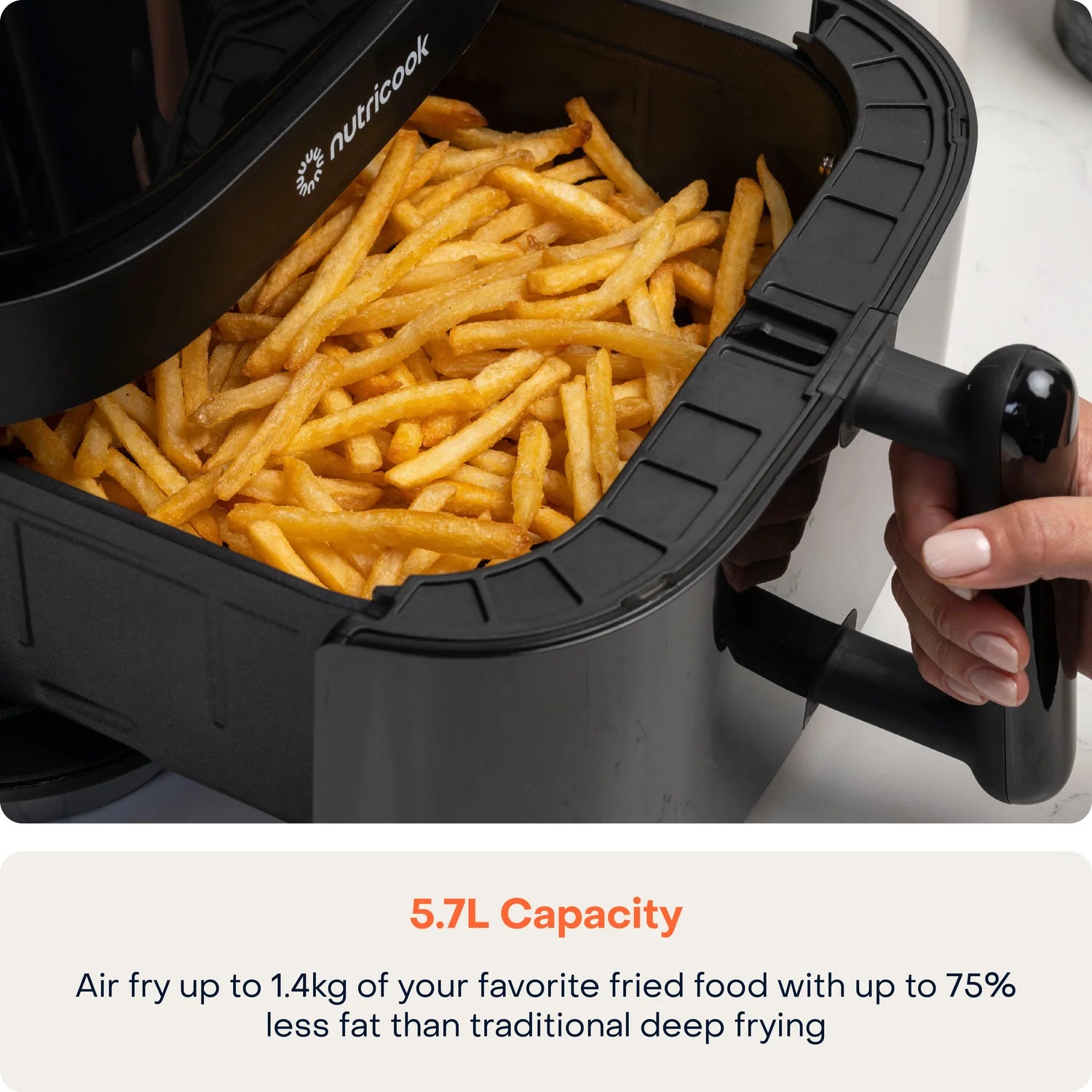 Nutricook Air Fryer 3 Vision ، 1700 Watts ، شاشة تحكم رقمية