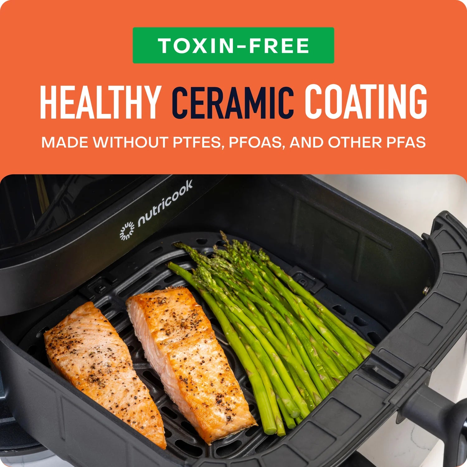 Nutricook Air Fryer 3 Vision ، 1700 Watts ، شاشة تحكم رقمية