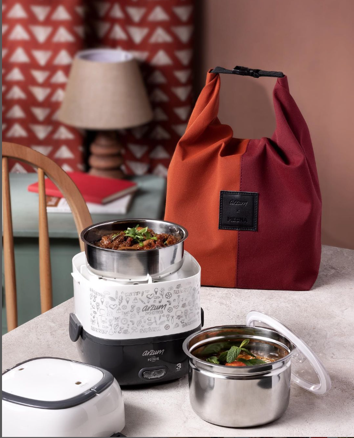 Arzum Electric Heated lunch Box Black 1.65 L