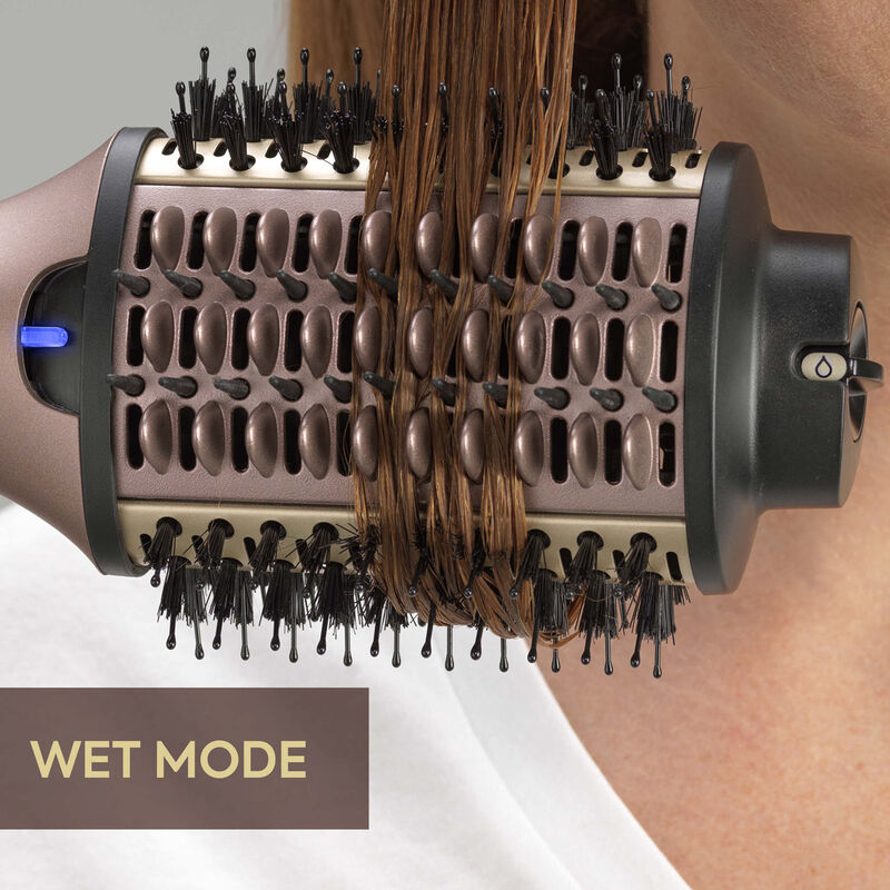 BaByliss 3-in-1 Hot Air Styling Brush for Wet to Dry Hair with Powerful Ionic AS95SDE