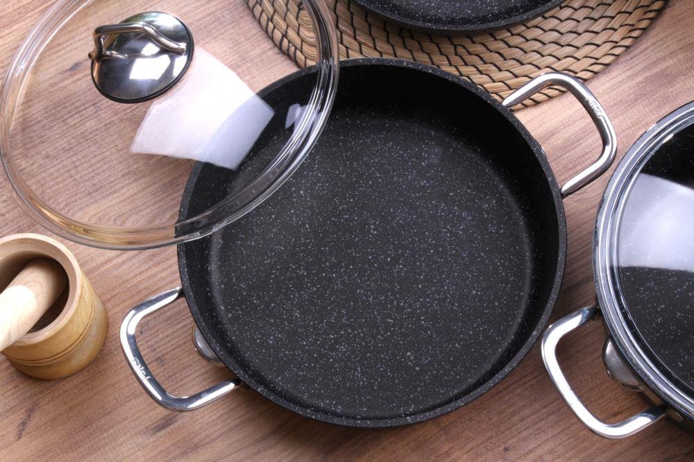 Falez Black Line Shallow Casserole 24cm