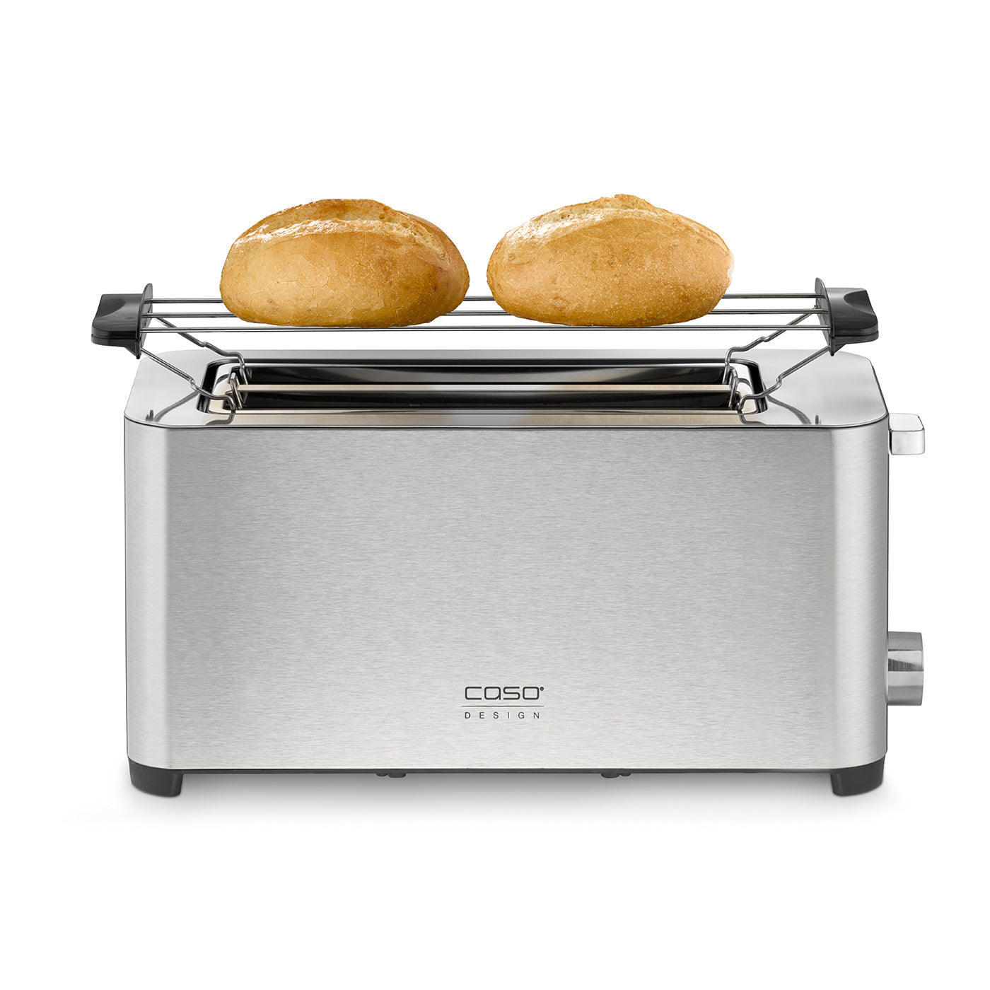 Caso Classico Toaster, 4 Slots, High Quality Stainless Steel, With Additional Rewarming, Defrosting and stop functions, Optimal Toasting Setting with 5 levels. Caso Design Product