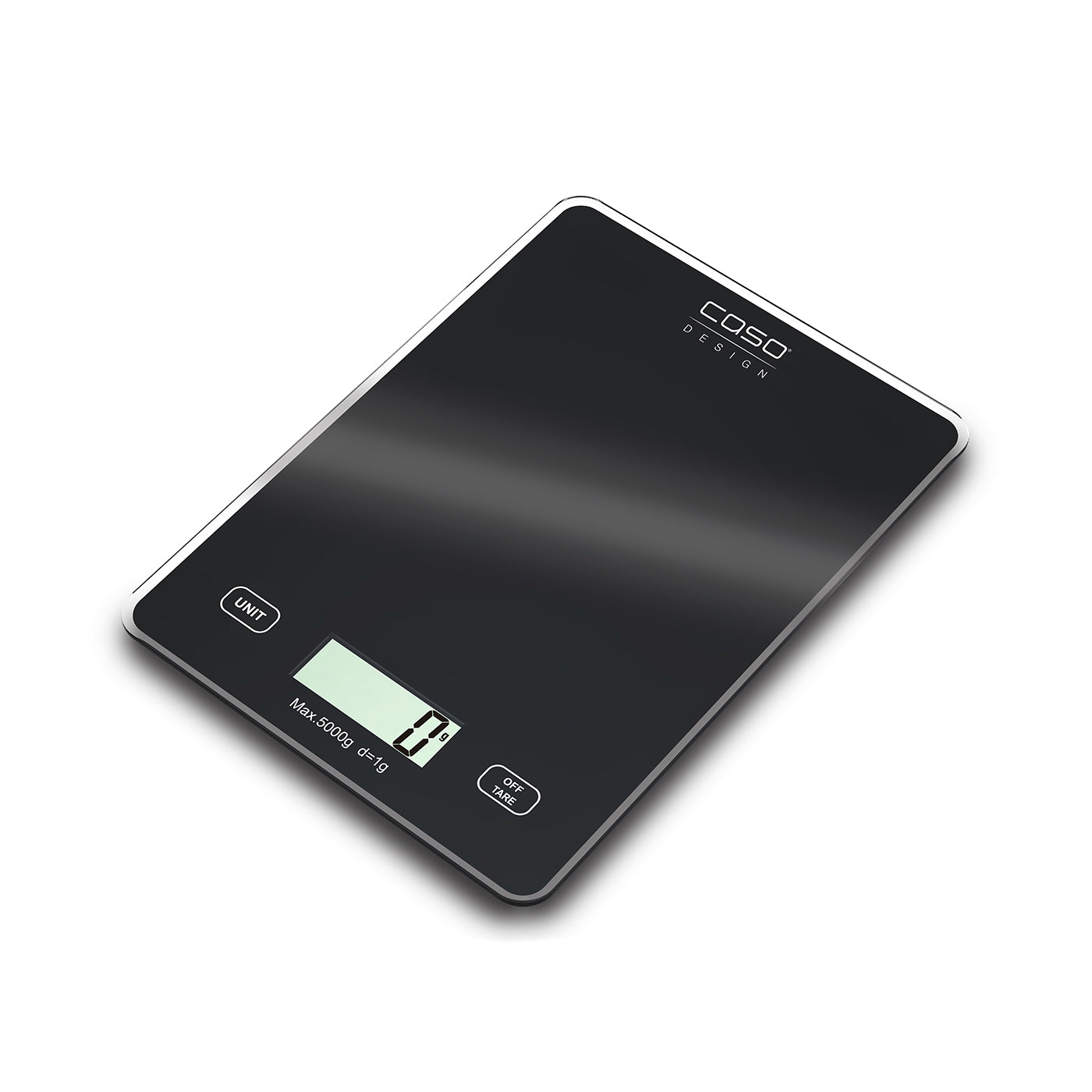 Caso Slim Kitchen Scale, 5 kg, Accurate Weighing Sensor in 1g Steps. Caso Design Product