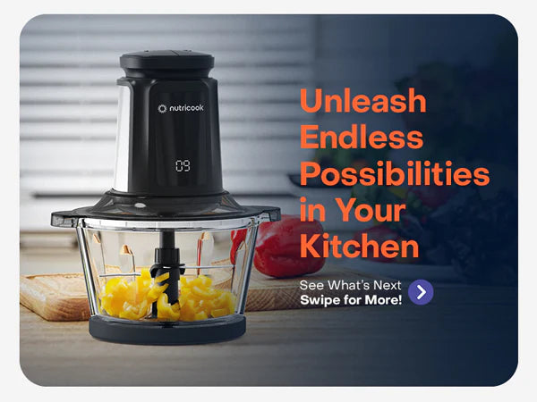 Nutricook Glass & SS Chopper Mincer CH6000ME | 500W | Dual 3L Bowls