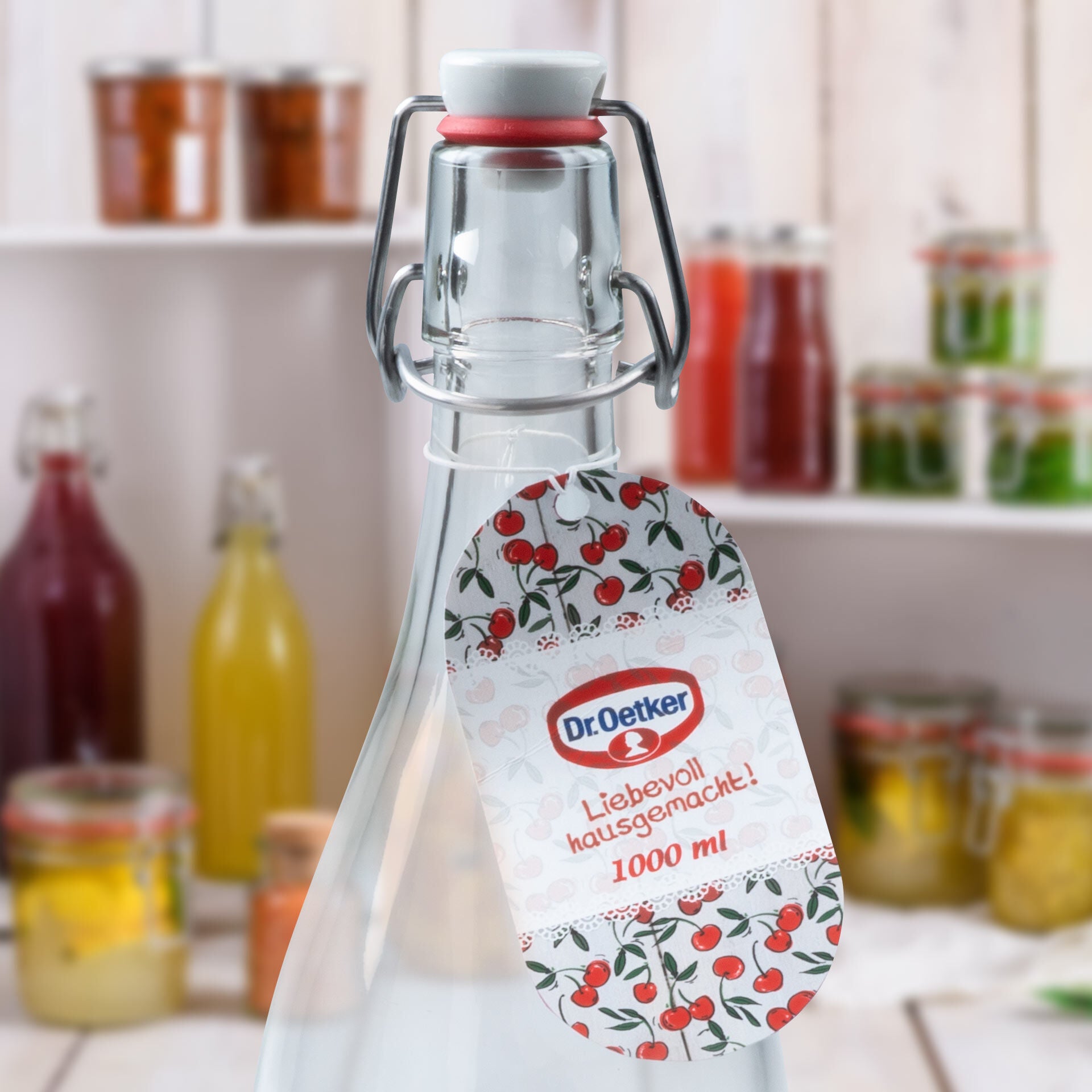 Dr. Oetker "Preserving" Swing Top Bottle, Glass & Steel