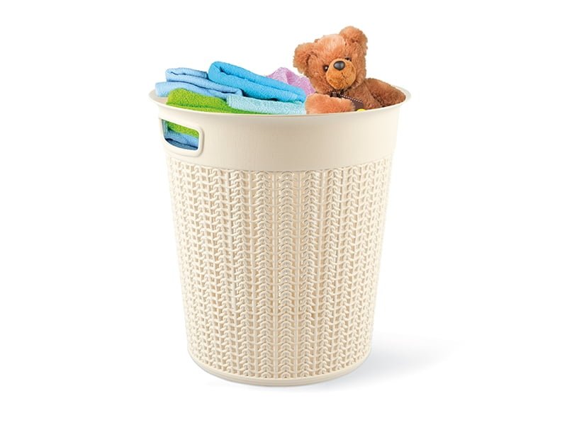 Ucsan Knit Design Round Basket, 12 L, 28.5x30 cm