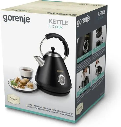 Gorenje Water Kettle Classic Design 1.7 Liter Black