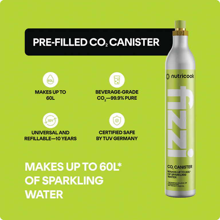 Nutricook Fizzi Soda Maker NC-FSM100 | One-Touch Carbonation