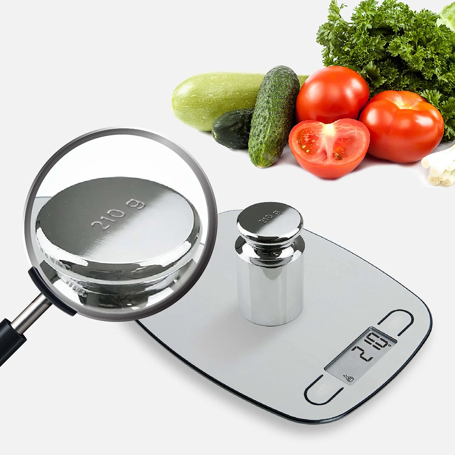 Nutricook Kitchen Scale 2 KS205S-ME | 5kg Digital Scale | Stainless Steel