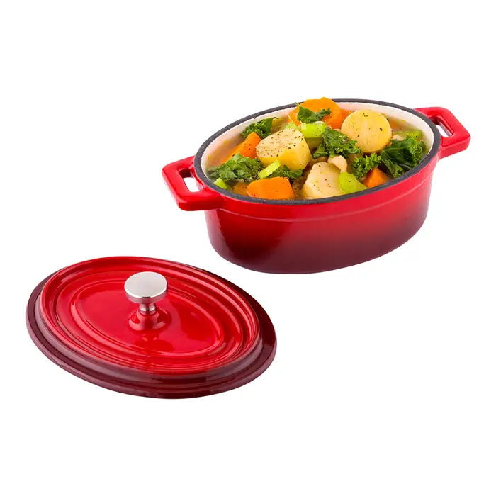 LAVA Mini Casserole, Oval, 12x6x9 cm (Red)