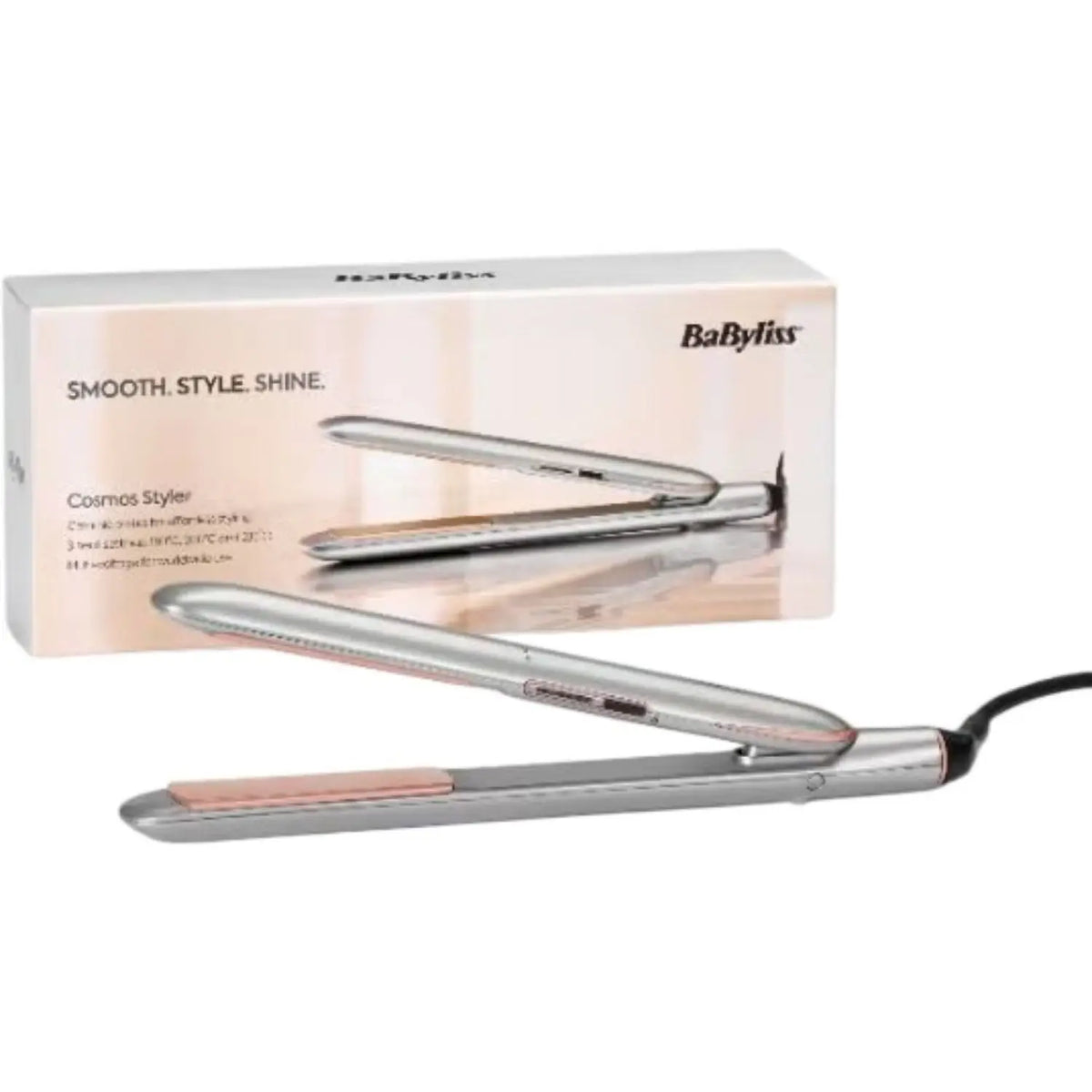 BaByliss Cosmos Styler Smooth Sleek Hair Straightener with 25mm Ceramic Plates