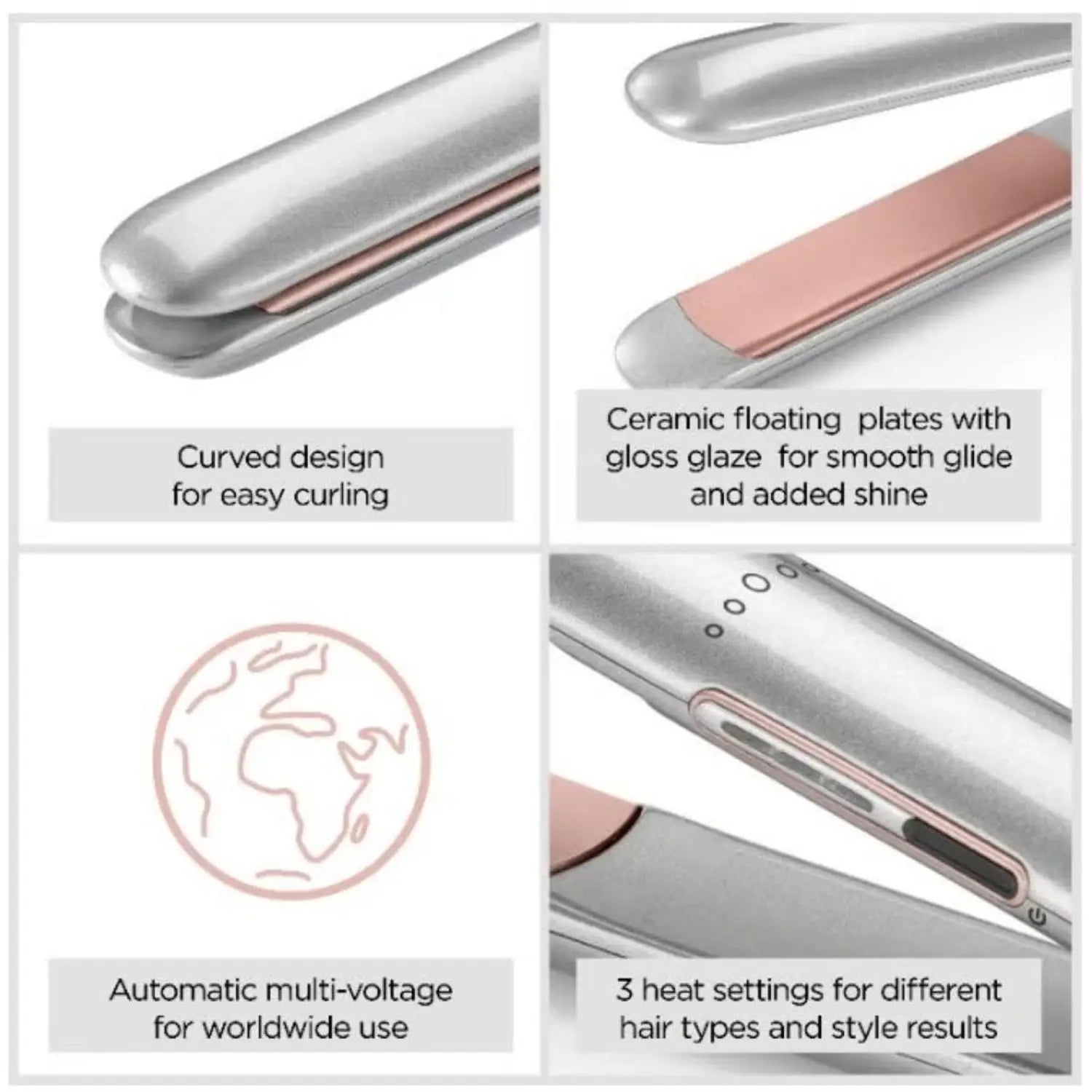 BaByliss Cosmos Styler Smooth Sleek Hair Straightener with 25mm Ceramic Plates