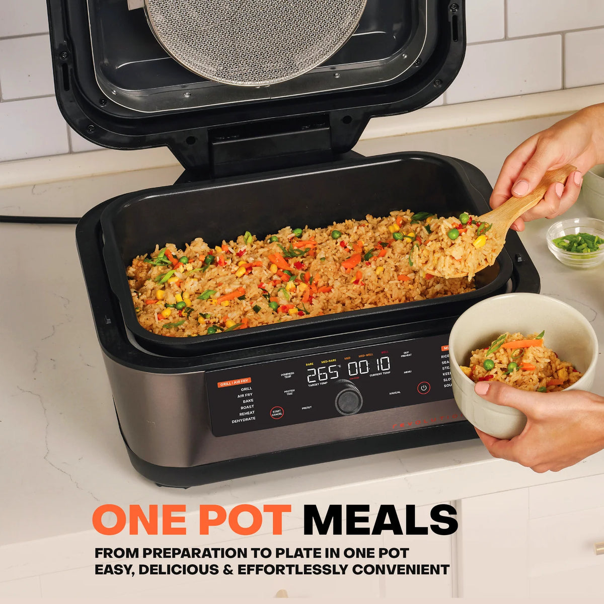 Nutricook Revolution 12-in-1 Grill, Air Fryer & Multicooker