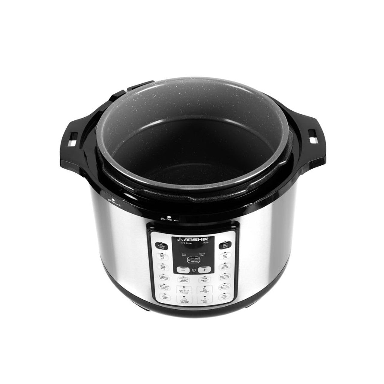 Arshia 12Litre Digital Pressure Cooker 1600 Stainless Steel Black