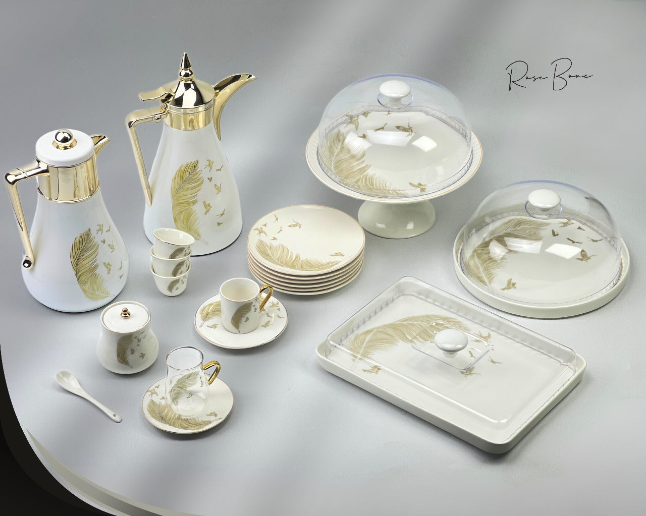 Rose Bon Arabic Coffee Cup Set/6