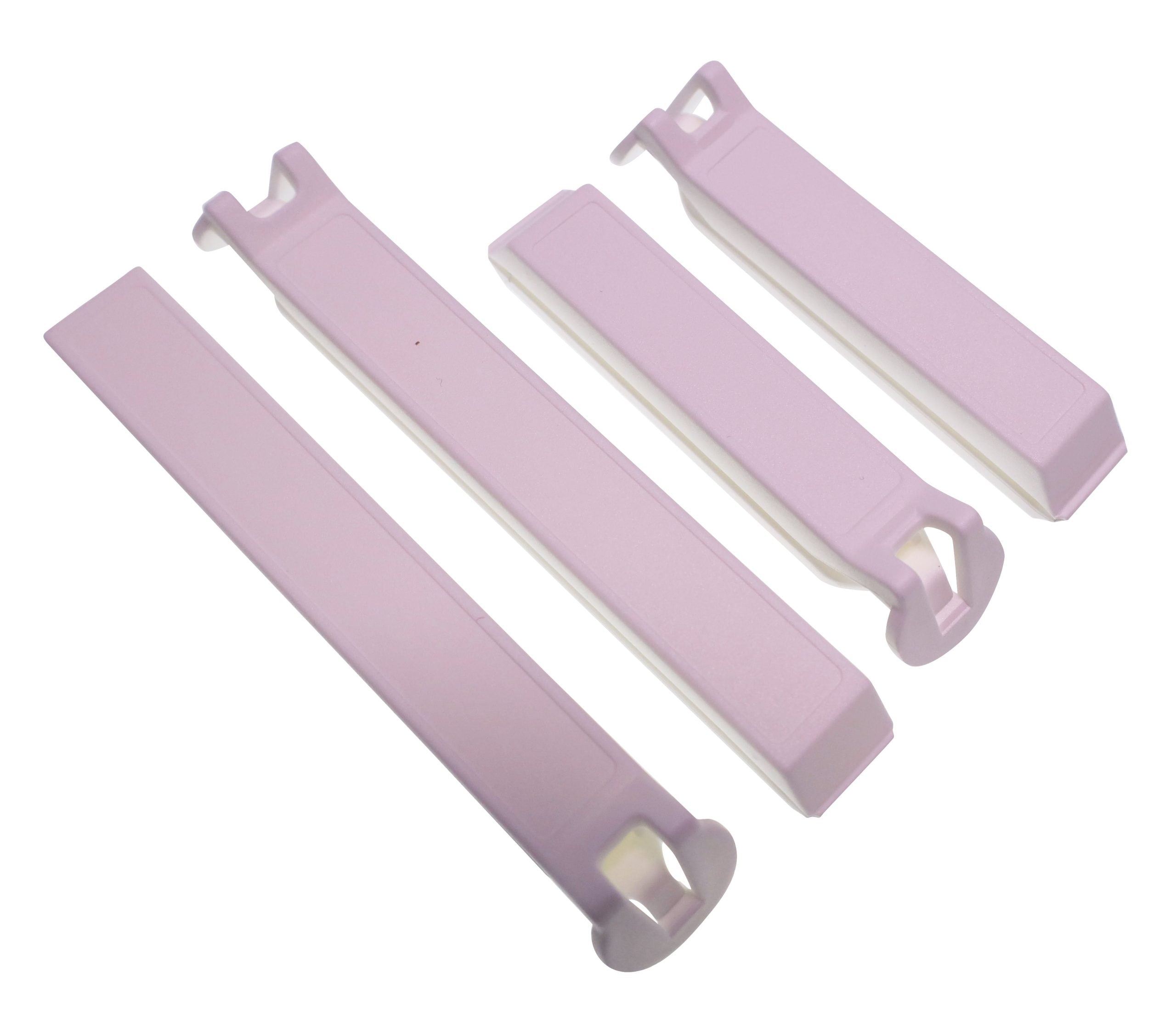 Fackelmann Clips, PP, 110 & 80 mm, White (Set Of 4)