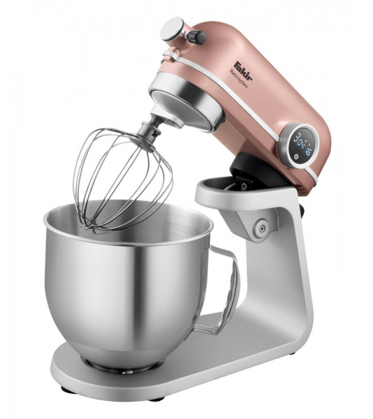 Fakir Retroplex Stand Mixer 800 W Rosie,5.2L,Stainless steel
